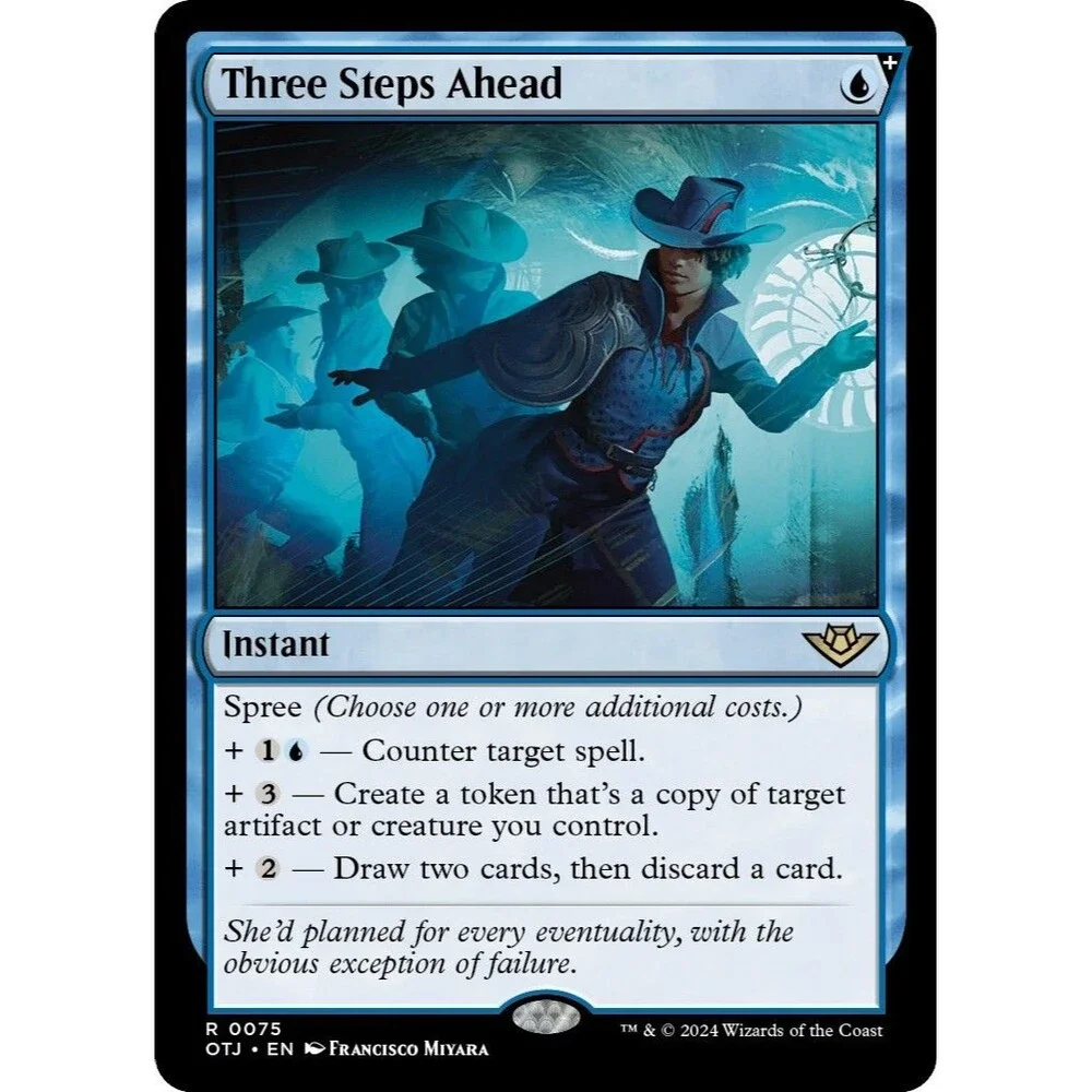 Three Steps Ahead | OTJ | 75 | NM/Rare | 028-OTJ